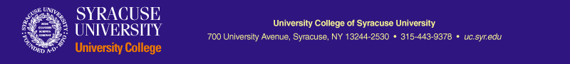 University College oF Syracuse University